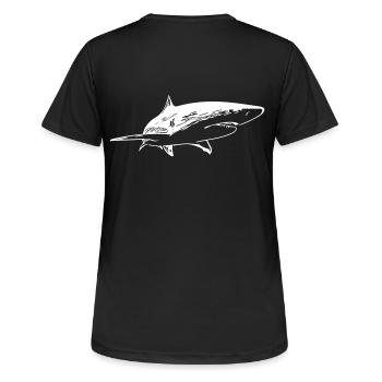 Hai - Vintage Vector Design - T-shirt respirant Femme - noir - Dos - AI Model Female 172 light (172cm)