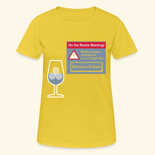 Whisky Spruch Pop-up Eiswarnung - Frauen T-Shirt atmungsaktiv