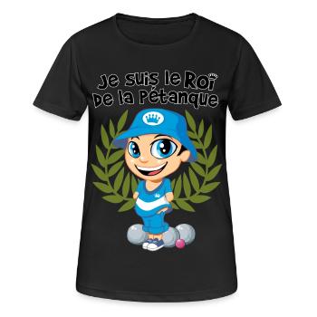 König der Schalen - Frauen T-Shirt atmungsaktiv - Schwarz - Vorne - AI Model Female 172 light (172cm)