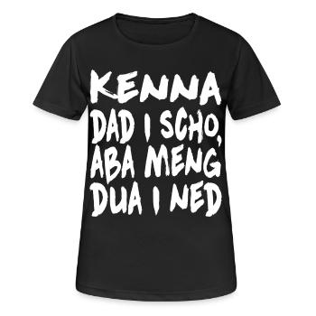 Kenna dad i scho... - Frauen T-Shirt atmungsaktiv - Schwarz - Vorne - AI Model Female 172 light (172cm)