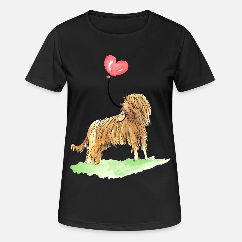 Briard&balloon - Women's Breathable T-Shirt - black