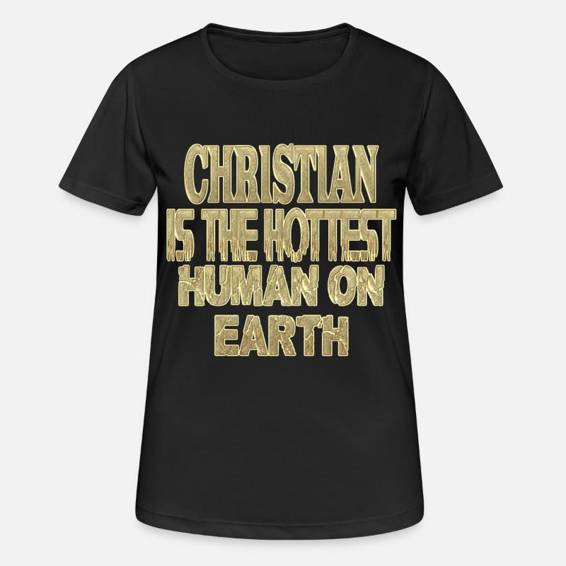 Christian - Women's Breathable T-Shirt - black