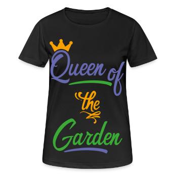 Garten - Frauen T-Shirt atmungsaktiv - Schwarz - Vorne - AI Model Female 172 light (172cm)