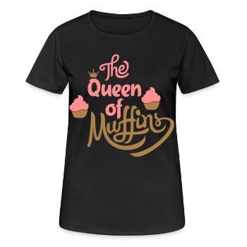 muffins - Women's Breathable T-Shirt - black - Front - AI Model Female 172 light (172cm)
