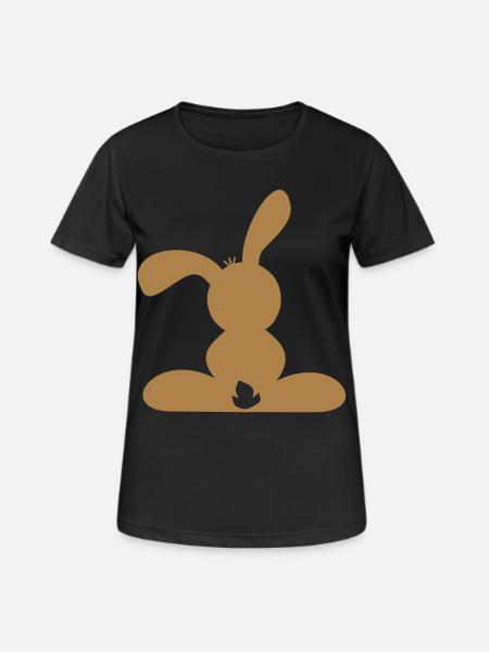 Rabbit - Women's Breathable T-Shirt - black