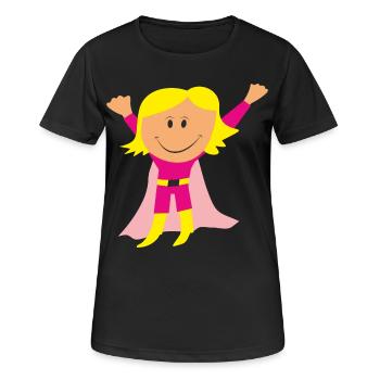 fille - T-shirt respirant Femme - noir - Devant - AI Model Female 172 light (172cm)