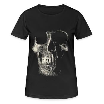 Skull - T-shirt respirant Femme - noir - Devant - AI Model Female 172 light (172cm)
