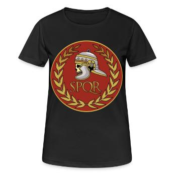 Roman empire skull - Women's Breathable T-Shirt - black - Front - AI Model Female 172 light (172cm)