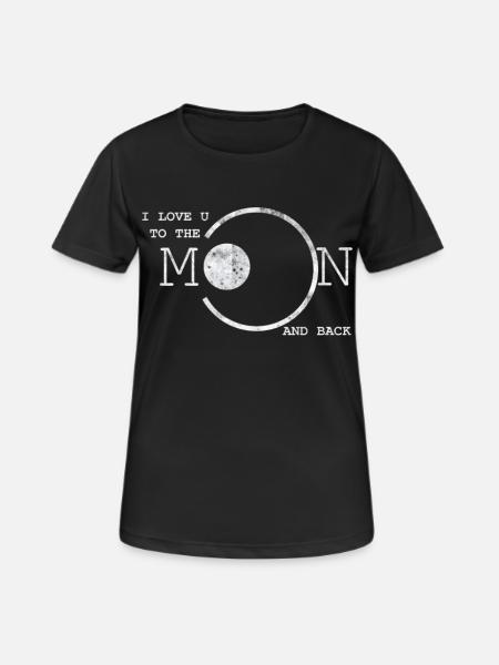I love U - Women's Breathable T-Shirt - black