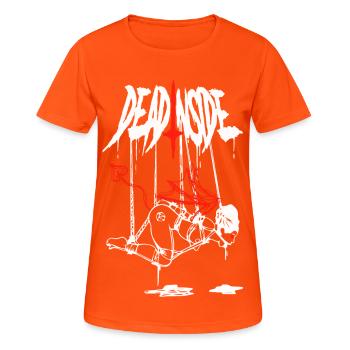 Abstract Fire Bolt - Women's Breathable T-Shirt - neon orange - Front - AI Model Female 172 dark (172cm)