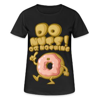 Do nuts - Women's Breathable T-Shirt - black - Front - AI Model Female 172 light (172cm)