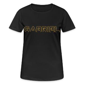 GABRIEL PRENOM SOUVENIR - Women's Breathable T-Shirt - black - Front - AI Model Female 172 light (172cm)