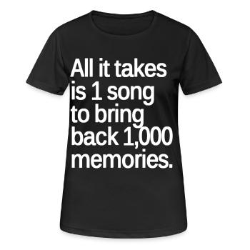 Musik Singen Gesang Saenger Konzert Geschenk - Frauen T-Shirt atmungsaktiv - Schwarz - Vorne - AI Model Female 172 light (172cm)