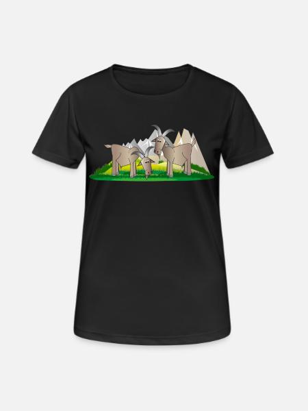 mountain goats - Women's Breathable T-Shirt - black