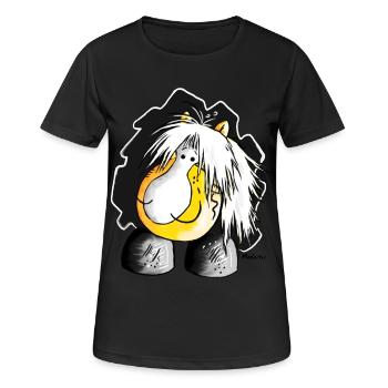 Haflinger - Avelignese - Cheval - T-shirt respirant Femme - noir - Devant - AI Model Female 172 light (172cm)