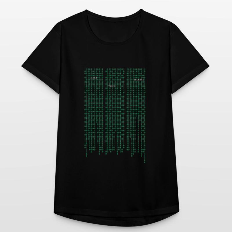 Matrix code Frauen T-Shirt atmungsaktiv