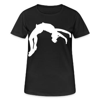 Gymnastics - Gymnasts - Gymnastics - Women's Breathable T-Shirt - black - Front - AI Model Female 172 light (172cm)