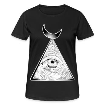 All-seeing eye - Women's Breathable T-Shirt - black - Front - AI Model Female 172 light (172cm)