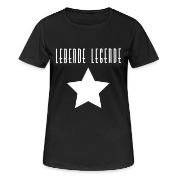 Légende vivante - T-shirt respirant Femme - noir - Devant - AI Model Female 172 light (172cm)