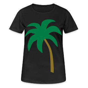 palm - Women's Breathable T-Shirt - black - Front - AI Model Female 172 light (172cm)