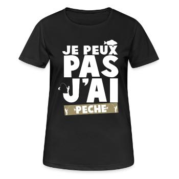 I can't I sinned - Women's Breathable T-Shirt - black - Front - AI Model Female 172 light (172cm)