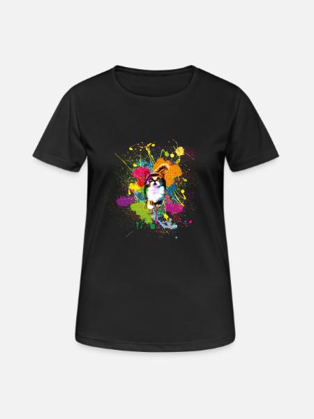 Klekskatze - Women's Breathable T-Shirt - black