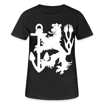 Düsseldorf - Düsseldorf Lion - T-shirt respirant Femme - noir - Devant - AI Model Female 172 light (172cm)
