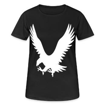 Eagles on attack - Women's Breathable T-Shirt - black - Front - AI Model Female 172 light (172cm)