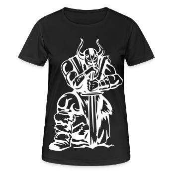 Viking Monument - Women's Breathable T-Shirt - black - Front - AI Model Female 172 light (172cm)
