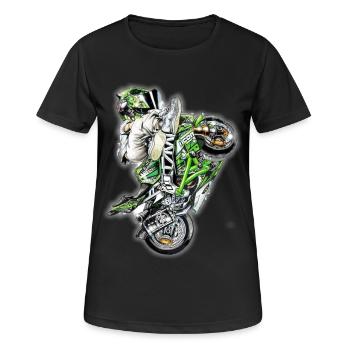 Stunt biker - Women's Breathable T-Shirt - black - Front - AI Model Female 172 light (172cm)