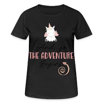 Nouveau départ - T-shirt respirant Femme - noir - Devant - AI Model Female 172 light (172cm)