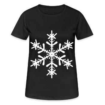 snow star - Women's Breathable T-Shirt - black - Front - AI Model Female 172 light (172cm)
