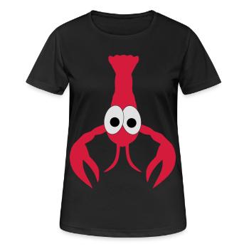 homard - T-shirt respirant Femme - noir - Devant - AI Model Female 172 light (172cm)