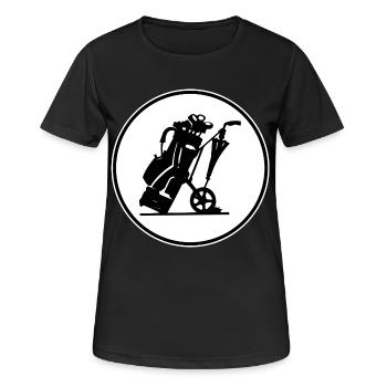 Golf club - Women's Breathable T-Shirt - black - Front - AI Model Female 172 light (172cm)