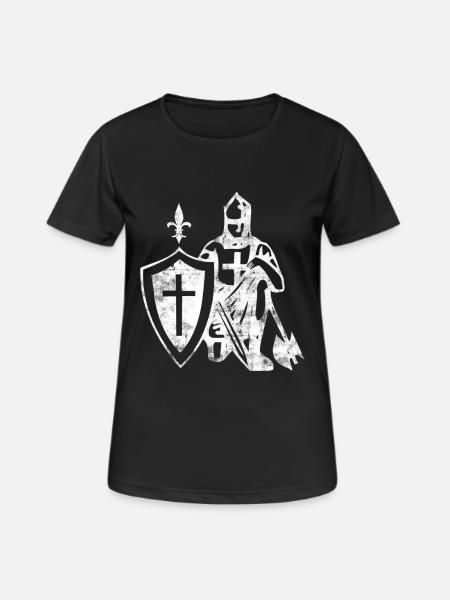 Crusades - Crusaders - Design - Women's Breathable T-Shirt - black