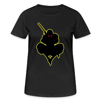 Dark Ninja Warrior Ninja Shadow Amoureux de Ninja - T-shirt respirant Femme - noir - Devant - AI Model Female 172 light (172cm)