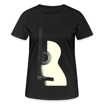 GUITAR - T-shirt respirant Femme - noir - Devant - AI Model Female 172 light (172cm)