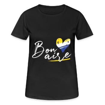 Bonaire Kralendijk vacances île île - T-shirt respirant Femme - noir - Devant - AI Model Female 172 light (172cm)
