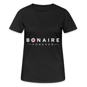 Bonaire Kralendijk vacances île île - T-shirt respirant Femme - noir - Devant - AI Model Female 172 light (172cm)