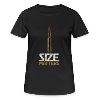 Munition mit starker Botschaft - Frauen T-Shirt atmungsaktiv - Schwarz - Vorne - AI Model Female 172 light (172cm)