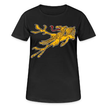 Greif von Rostock - Frauen T-Shirt atmungsaktiv - Schwarz - Vorne - AI Model Female 172 light (172cm)