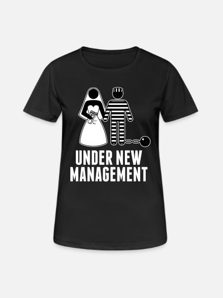 Hochzeit Junggesellenabschied JGA Polterabend - Frauen T-Shirt atmungsaktiv - Schwarz