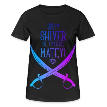 Sabre de pirate - T-shirt respirant Femme - noir - Devant - AI Model Female 172 light (172cm)