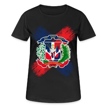 Dominikanische Republik - Frauen T-Shirt atmungsaktiv - Schwarz - Vorne - AI Model Female 172 light (172cm)