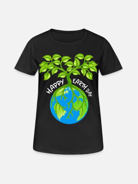 Eco-Friendly Earth Friend T-Shirt - Women's Breathable T-Shirt - black
