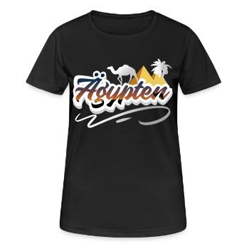 Egypte - T-shirt respirant Femme - noir - Devant - AI Model Female 172 light (172cm)