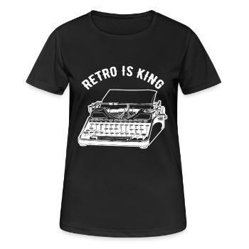 machine à écrire - T-shirt respirant Femme - noir - Devant - AI Model Female 172 light (172cm)