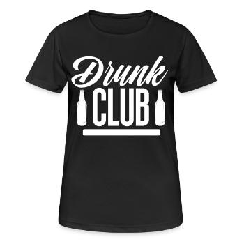 Drunk Club - Women's Breathable T-Shirt - black - Front - AI Model Female 172 light (172cm)