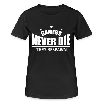 Gaming Gaming Gaming Gaming Gaming Gaming Gaming - Women's Breathable T-Shirt - black - Front - AI Model Female 172 light (172cm)