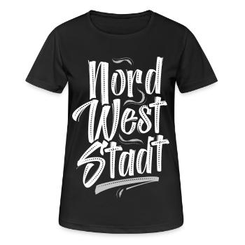 Francfort-Nordweststadt FFM - T-shirt respirant Femme - noir - Devant - AI Model Female 172 light (172cm)